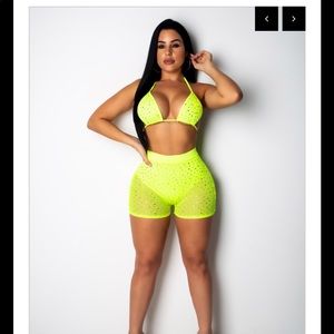 Sexy 2 piece shorts set